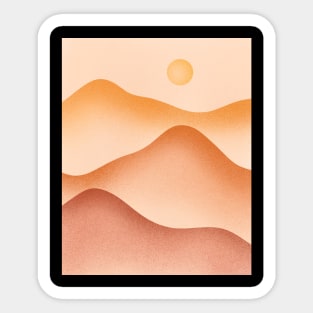 Sunset in the Dunes Warm tones Sticker